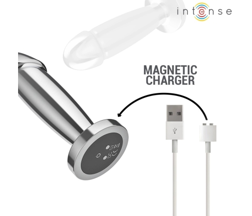INTENSE S Metal Intimate Plug 10 Vibration Modes Remote Control 10cm