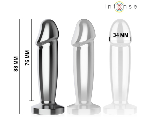 INTENSE S Metal Intimate Plug 10 Vibration Modes Remote Control 10cm
