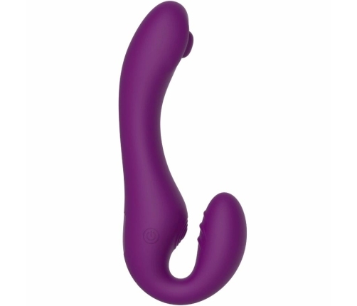 XOCOON 2-in-1 Strapless Remote Vibrator Purple Silicone Rechargeable