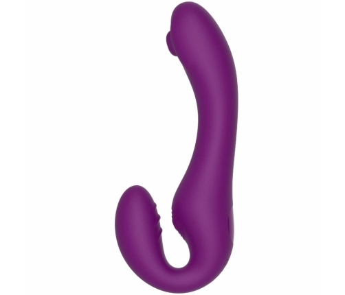 XOCOON 2-in-1 Strapless Remote Vibrator Purple Silicone Rechargeable