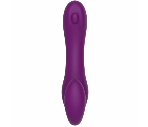 XOCOON 2-in-1 Strapless Remote Vibrator Purple Silicone Rechargeable
