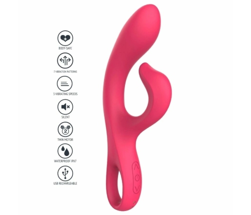 Xocoon Endless Orgasm G-Spot Vibrator Fuchsia, Dual Motor, Waterproof