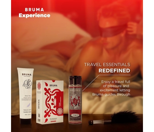 BRUMA Xperience Sweet Strawberry Intimate Kit with Enhancing Gel