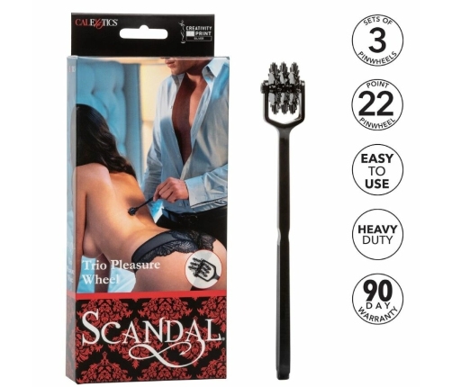 CalExotics Scandal Trio Wheel - Triple Sensory Stimulation Tool 18.5cm
