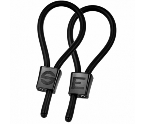 ElectraStim Prestige ElectraLoops Adjustable Black Rings, 2-Pack