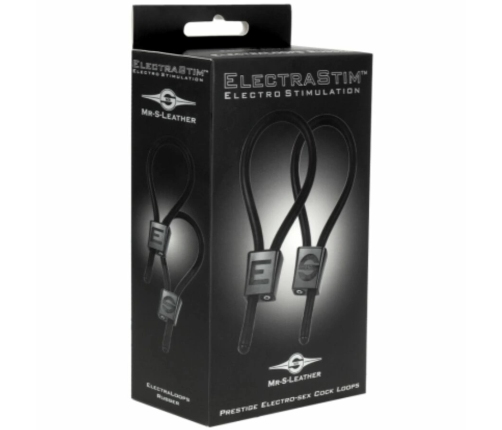 ElectraStim Prestige ElectraLoops Adjustable Black Rings, 2-Pack