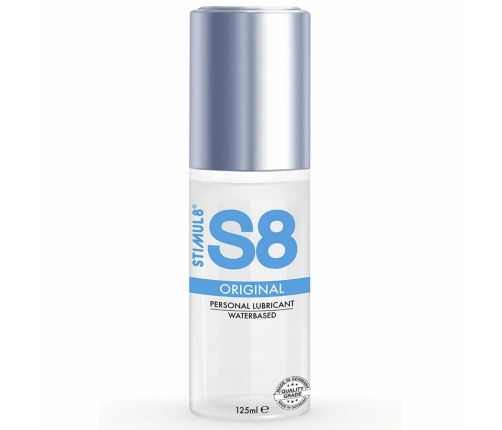 S8 Water-Based Lubricant 125ml - Gentle Formula, Paraben-Free