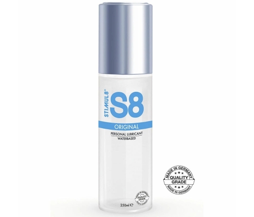 S8 Water Based Lubricant 250ml - Premium Paraben-Free Formula