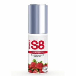 S8 Strawberry Water-Based Lubricant 50 ml - Gentle Formula, Paraben-Free