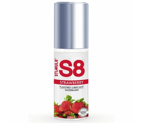 S8 Water-Based Intimate Gel Strawberry 125ml - Paraben-Free Formula