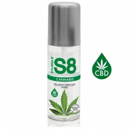 STIMUL8 S8 Cannabis Hybrid Intimate Lubricant 125 ml - Long-Lasting Formula