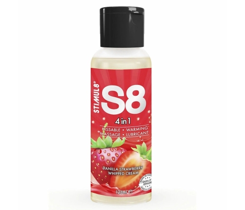 S8 4-in-1 Strawberry Dessert Lubricant & Massage Gel 125ml