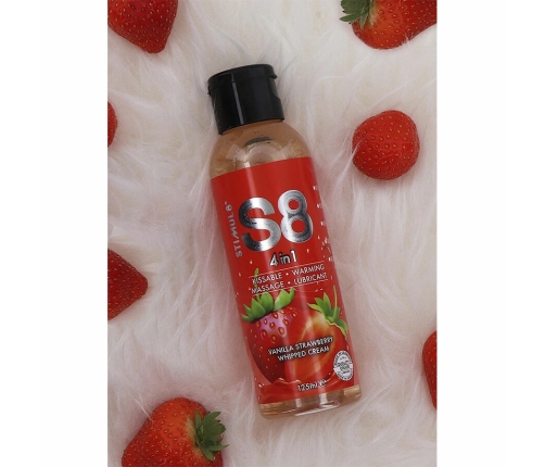 S8 4-in-1 Strawberry Dessert Lubricant & Massage Gel 125ml