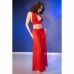 Chilirose CR 4857 Red Sheer Top & Wide-Leg Pants Set Size S