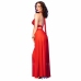 Chilirose CR 4857 Women's Red Sheer Top & Wide-Leg Pants Set Size L