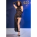 Chilirose CR4853 Elegant Black Lace Dress Set with Gloves L/XL
