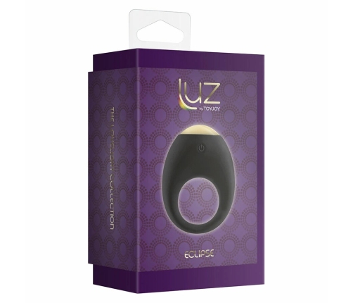 ToyJoy Luz Eclipse Light USB Rechargeable Silicone Ring, 7 Modes, LED, Black