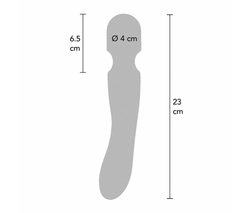 ToyJoy Zenith Wand Massager Purple USB Rechargeable Silicone 23cm