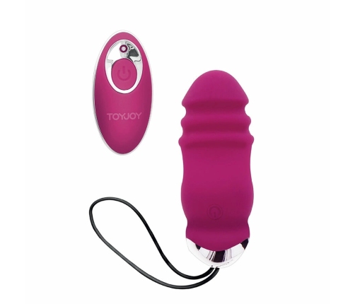 ToyJoy Sunny Side Up & Down Vibrating Egg Remote Control Fuchsia 8 Modes