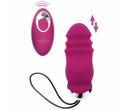 ToyJoy Sunny Side Up & Down Vibrating Egg Remote Control Fuchsia 8 Modes