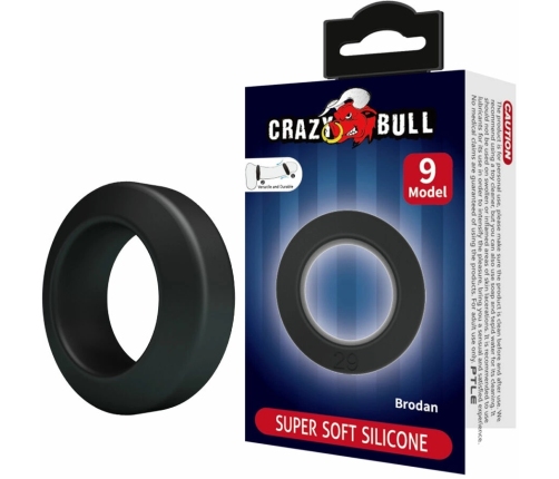 Crazy Bull Brodan Model 9 Adjustable Silicone Comfort Ring 55mm Black