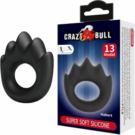Crazy Bull Habert Silicone Adjustable Ring Model 13 - Black, 60x65mm