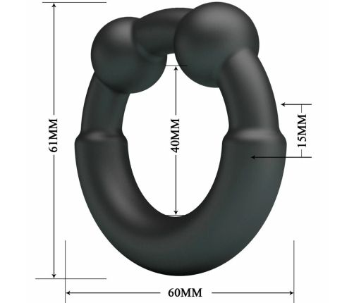 Crazy Bull Meco Model 15 Adjustable Silicone Support Ring Black 61mm