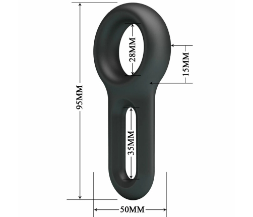Crazy Bull Oniel Silicone System Model 18 - Adjustable Anatomical Ring