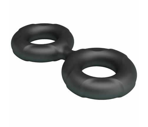 Crazy Bull Radwan Model 19 Double Silicone Adjustable Ring, Black
