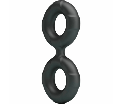 Crazy Bull Radwan Model 19 Double Silicone Adjustable Ring, Black