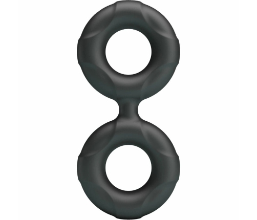 Crazy Bull Radwan Model 19 Double Silicone Adjustable Ring, Black