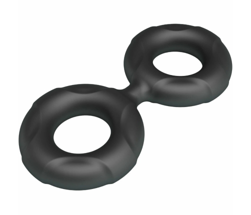 Crazy Bull Radwan Model 19 Double Silicone Adjustable Ring, Black