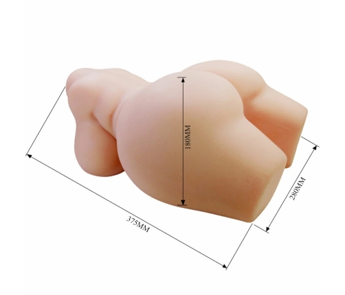 CRAZY BULL - GRACE TORSO FEMENINO REALISTA VAGINA Y ANAL 7.5 KG