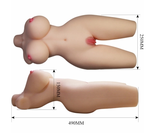 CRAZY BULL - TIFFANY REALISTIC FEMALE TORSO VAGINA AND ANAL 5.5 KG