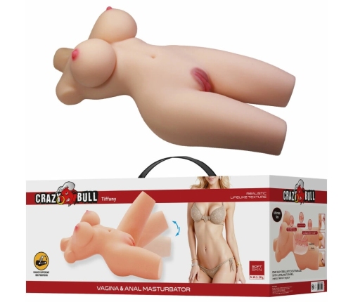 CRAZY BULL - TIFFANY REALISTIC FEMALE TORSO VAGINA AND ANAL 5.5 KG