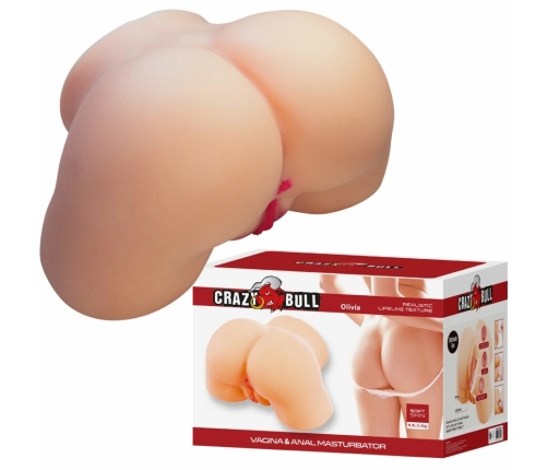 CRAZY BULL Olivia Anatomical TPE Model Dual Channel 5.5kg Natural Look