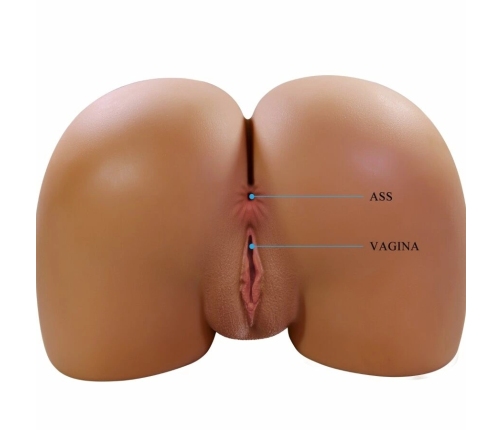 CRAZY BULL - WENDY TRASERO FEMENINO REALISTA VIBRADOR & SUCCIONADOR CON SONIDO 11 KG