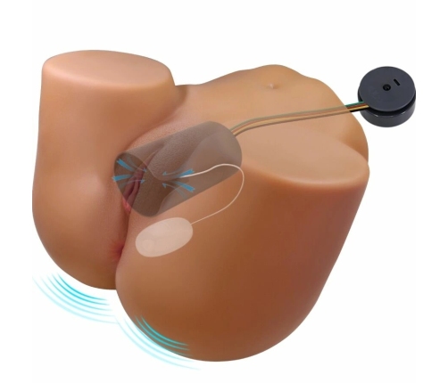 CRAZY BULL - WENDY TRASERO FEMENINO REALISTA VIBRADOR & SUCCIONADOR CON SONIDO 11 KG