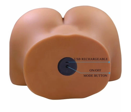 CRAZY BULL - WENDY TRASERO FEMENINO REALISTA VIBRADOR & SUCCIONADOR CON SONIDO 11 KG