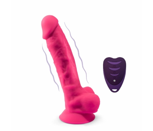 SILEXD - PENE REALÍSTICO MODELO 18 ROSA VIBRACIÓN + CONTROL REMOTO LRS