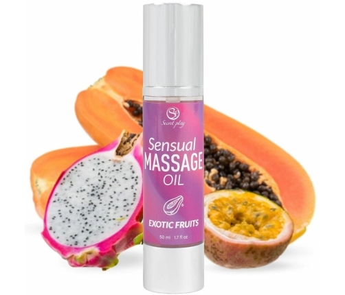 Secret Play Exotic Fruits Massage Oil 50ml Airless Pump