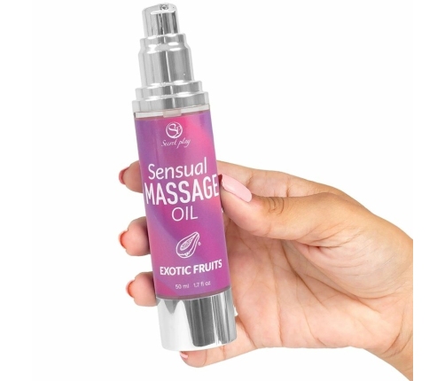 Secret Play Exotic Fruits Massage Oil 50ml Airless Pump