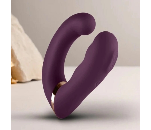 Rocks-Off Gemini Dual Motor Intimate Massager Purple Flexible 192mm