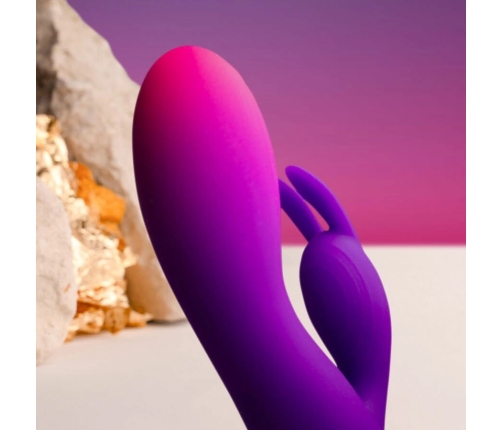 Rocks-Off Glo-Girl Purple Dual Motor Silicone Rabbit 171mm Waterproof