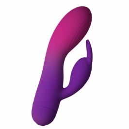 Rocks-Off Glo-Girl Purple Dual Motor Silicone Rabbit 171mm Waterproof Rocks-Off Glo-Girl Purple Dual Motor Silicone Rabbit 171mm Waterproof
