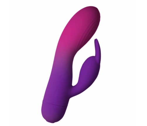 Rocks-Off Glo-Girl Purple Dual Motor Silicone Rabbit 171mm Waterproof