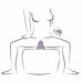 Rocks-Off Ruby Glow Purple Sit-On Intimate System 10-Mode Ergonomic