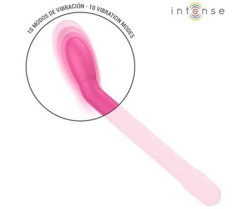 Intense Fun G-Spot Vibrating Device Pink 10 Modes USB Rechargeable 19cm