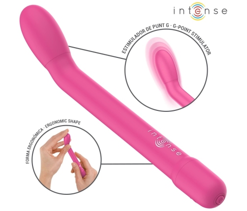 Intense Fun G-Spot Vibrating Device Pink 10 Modes USB Rechargeable 19cm