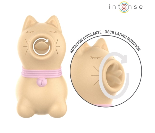 INTENSE Puppy Tongue Rotation Intimate Massager Yellow USB Rechargeable